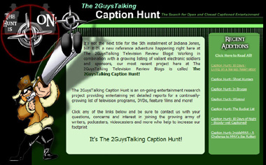 Click Here to Learn More About The 2GuysTalking Caption Hunt Program!